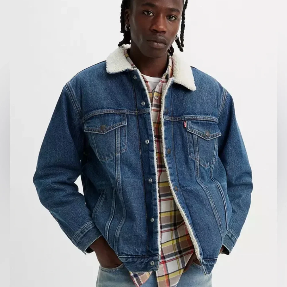 Levi’s Original Relaxed Fit Sherpa Trucker Jacket Size XXL - Picture 1 of 8